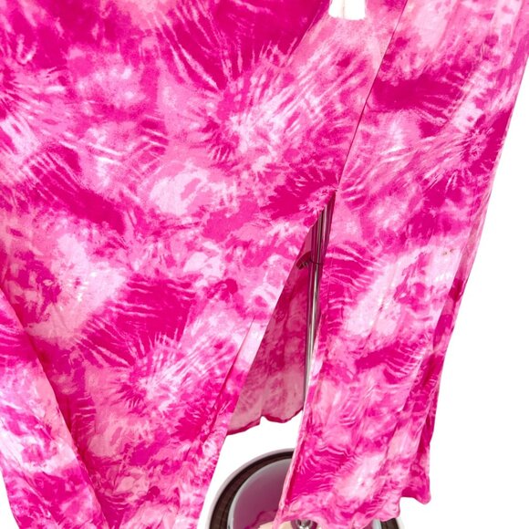 Japna Pink Tie-Dye Strapless Maxi Dress Size Medium NWT - Picture 6 of 14